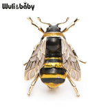 Enamel Bumblebee Brooch Alloy Yellow Bee Insect Brooch Christmas Gift Banquet Pi