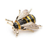 Enamel Bumblebee Brooch Alloy Yellow Bee Insect Brooch Christmas Gift Banquet Pi