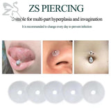 Silicone Piercing Healing Discs Anti Hyperplasia For Earrings