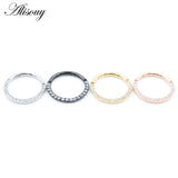 Crystal Zircon Cartilage Earring 316L Surgical Steel Clicker Nose Rings