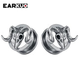 EARKUO Stainless Steel Animal Ear Tunnels Plugs Body Piercing Jewelry