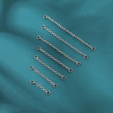 Double Nose Piercing Chain Stainless Steel for Women