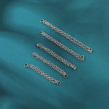 Double Nose Piercing Chain Stainless Steel for Women