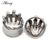 2pcs Dinosaur Earrings Plugs Stainless Steel