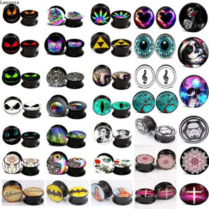 2pcs 4-16mm Acrylic Ear Plugs & Tunnels Gauges Expander Men Women