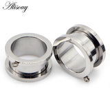 Stainless Steel Ear Plugs Dangle Pulley DIY Pendant Body Piercing Jewelry