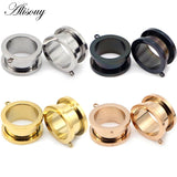 Stainless Steel Ear Plugs Dangle Pulley DIY Pendant Body Piercing Jewelry