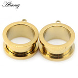 Stainless Steel Ear Plugs Dangle Pulley DIY Pendant Body Piercing Jewelry