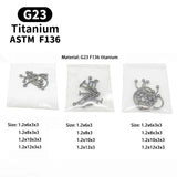 50 PCS Titanium Eyebrow Labret Lip Stud Septum Nose Ring Body Jewelry