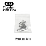 50 PCS Titanium Eyebrow Labret Lip Stud Septum Nose Ring Body Jewelry