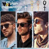 Simple Stainless Steel Cross Earrings for Men and Women