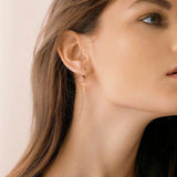Simple Stainless Steel Cross Earrings for Men and Women