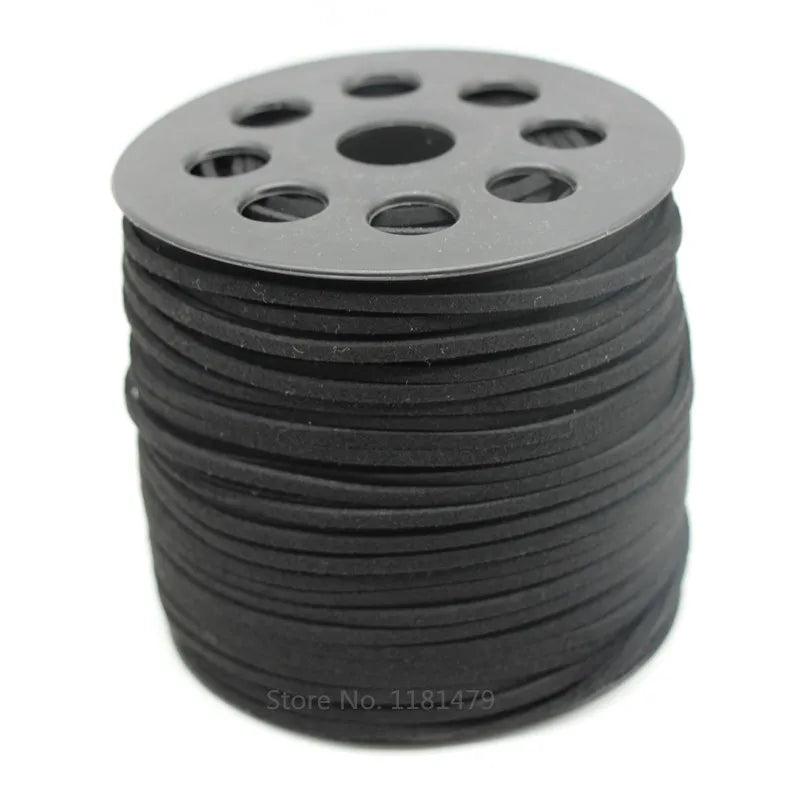 Faux Suede Cord 40 colors 100yards/roll 27mmx1.5mm