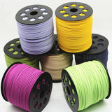 Faux Suede Cord 40 colors 100yards/roll 27mmx1.5mm