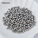 18K Plated Cut Flower Beads 3mm 4mm Spacer Beads Bulk