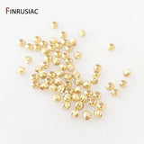 18K Plated Cut Flower Beads 3mm 4mm Spacer Beads Bulk