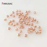 18K Plated Cut Flower Beads 3mm 4mm Spacer Beads Bulk