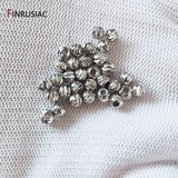18K Plated Cut Flower Beads 3mm 4mm Spacer Beads Bulk