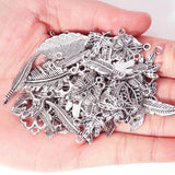 50g 100g Mixed Leaf Charms Pendants for Jewelry Making