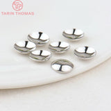 20PCS 3-12MM 24K Plated Brass Beads Caps DIY Jewelry Accessories