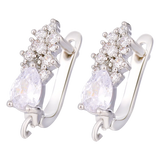 Silver Plated Ear Wire Earring Hooks for DIY Earrings