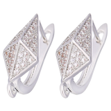 Silver Plated Ear Wire Earring Hooks for DIY Earrings