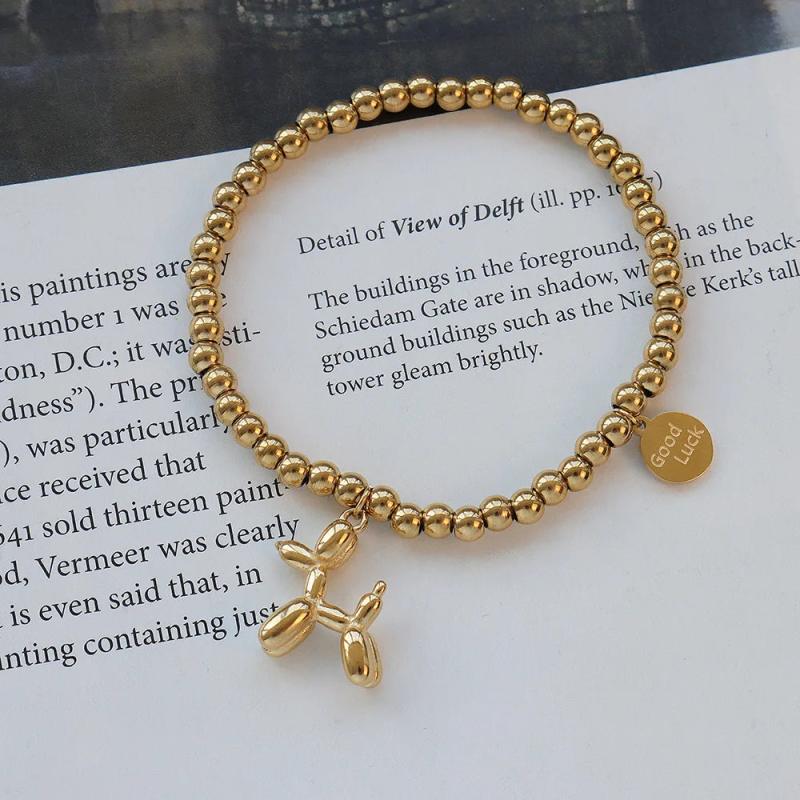 Ball Balloon Puppy Elastic Cord Bracelet For Love Woman Jewelry