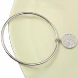 Crystal Cuff Bangles Bracelets Open Bangles 70/65/60mm Dia for Women Men