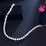 CZ Heart Shape Tennis Bracelet for Women CB288