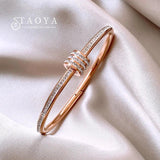 Zircon Waist Stainless Steel Charm Bracelet