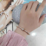 Zircon Waist Stainless Steel Charm Bracelet