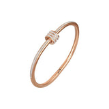 Zircon Waist Stainless Steel Charm Bracelet