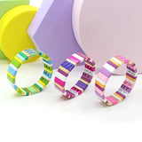 Bohemian RA Enamel Rainbow Ladies Bracelet