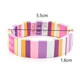 Bohemian RA Enamel Rainbow Ladies Bracelet