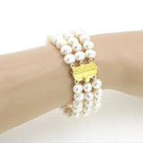 7-8mm Natural Freshwater Pearl Bracelet for Women 7.5inch