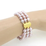 7-8mm Natural Freshwater Pearl Bracelet for Women 7.5inch