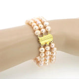7-8mm Natural Freshwater Pearl Bracelet for Women 7.5inch