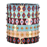 Colorful Enamel Stretch Bracelets for Women