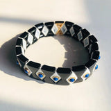 Colorful Enamel Stretch Bracelets for Women
