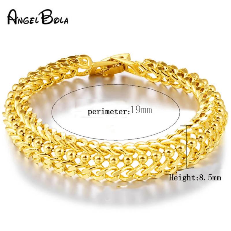 24K Copper Bracelet Women Bangle Never Fade Venitian Link Chains