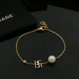 Rose Letter CHHC Pearl Bracelet for Women