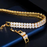 CZ Iced Out Yellow Tennis Bracelet for Women Men
