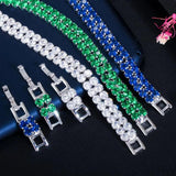 CZ Iced Out Yellow Tennis Bracelet for Women Men