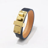 Fashion Single Circle PU Leather Bracelet for Women