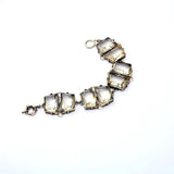 Vintage Square Glass Crystal Bracelet
