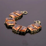 Vintage Square Glass Crystal Bracelet
