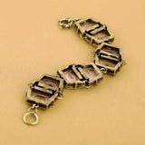 Vintage Square Glass Crystal Bracelet