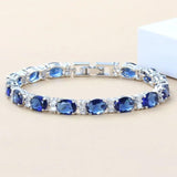925 Mark Chain Link CZ Bracelet for Women