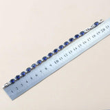 925 Mark Chain Link CZ Bracelet for Women