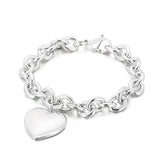 Stainless Steel Silver Chain Bracelet Jewelry